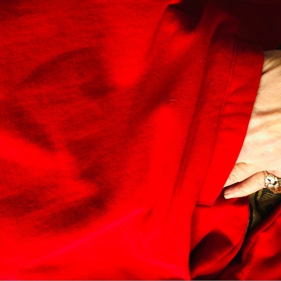 Nautica size  X-Large red  mid - heavy weight 1/4 zip front sweatshirt - Picture 15 of 16